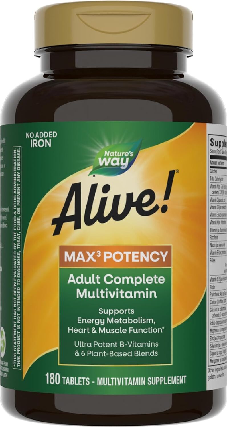 Nature's Way Alive! Max6 Potency Adult Complete Multivitamin