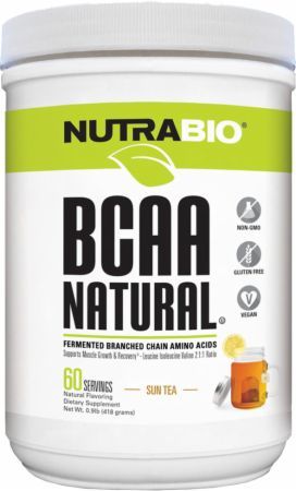 NutraBio BCAA Natural