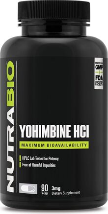 NutraBio Yohimbine HCl