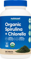 Nutricost Organic Spirulina + Chlorella
