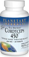 Planetary Herbals Cordyceps 450, Full Spectrum