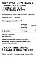 Predator Nutrition L-Carnitine