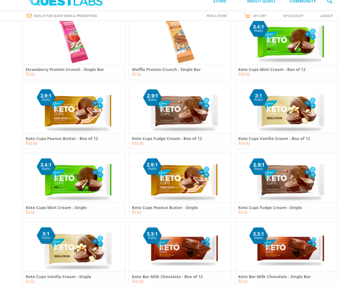 Quest Nutrition Keto Cups News & Prices at PricePlow