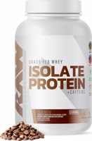 RAW Nutrition Isolate Protein + Caffeine, Grass-Fed Whey
