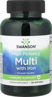 Swanson MULTI Plus Immune Support (with Iron)