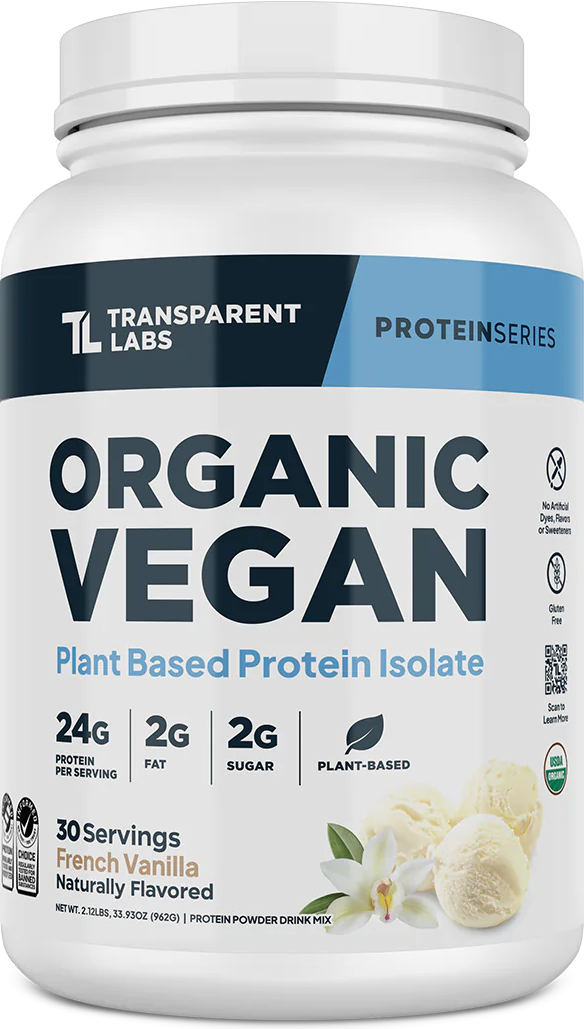 Transparent Labs Organic Vegan Rice & Pea Protein