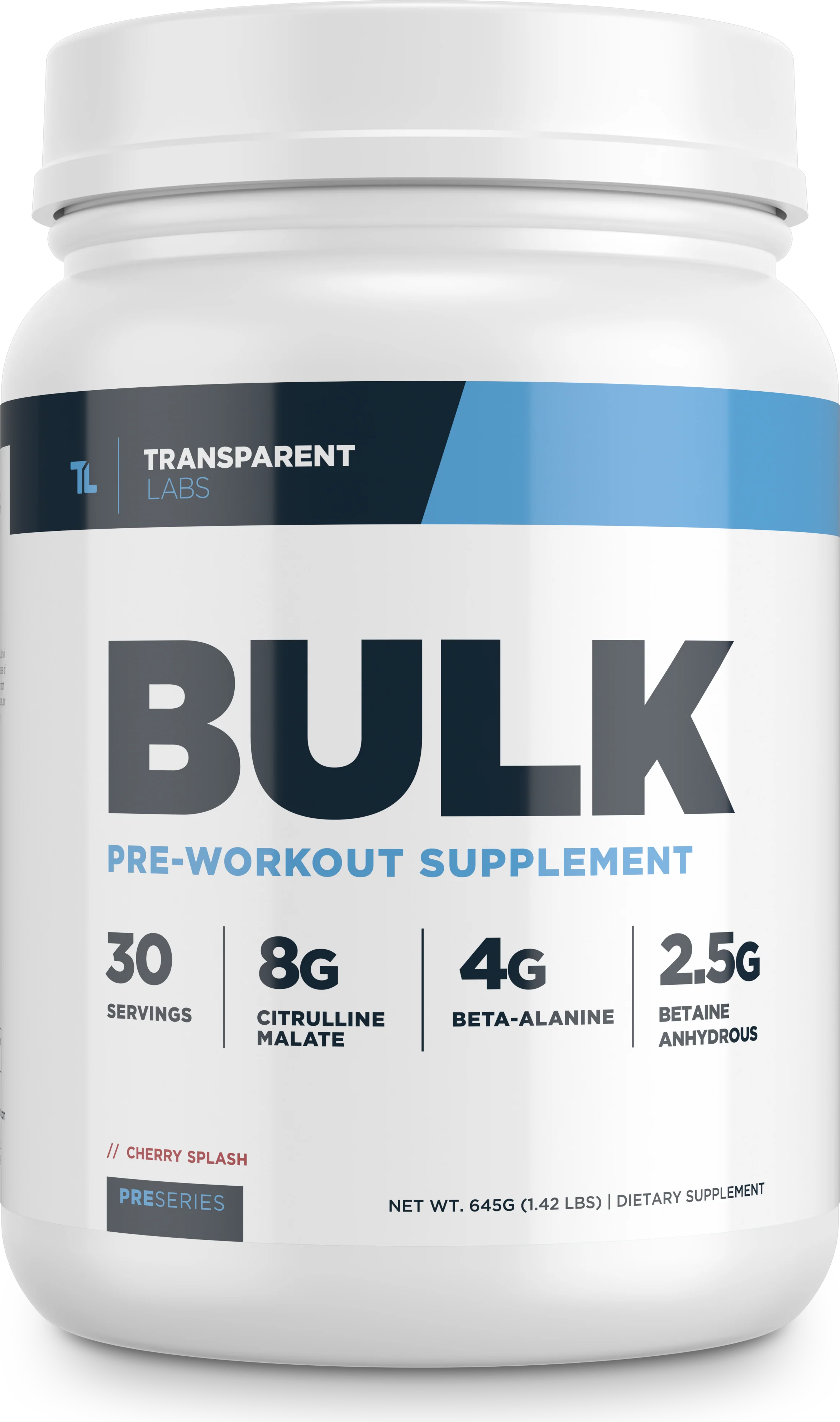 Transparent Labs Preseries Bulk The Pre Workout Of 2016