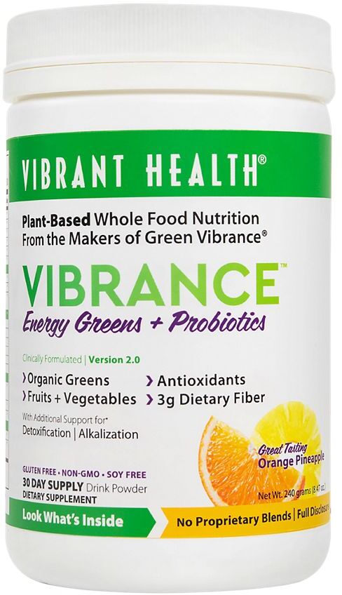 Vibrant Health Vibrance® Essential Daily Green Food Orange Pineapple 9 Oz  30 Day Supply